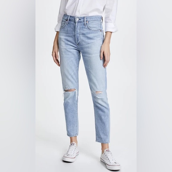 Aritzia Liya high rise classic fit crop Jean - Picture 1 of 4